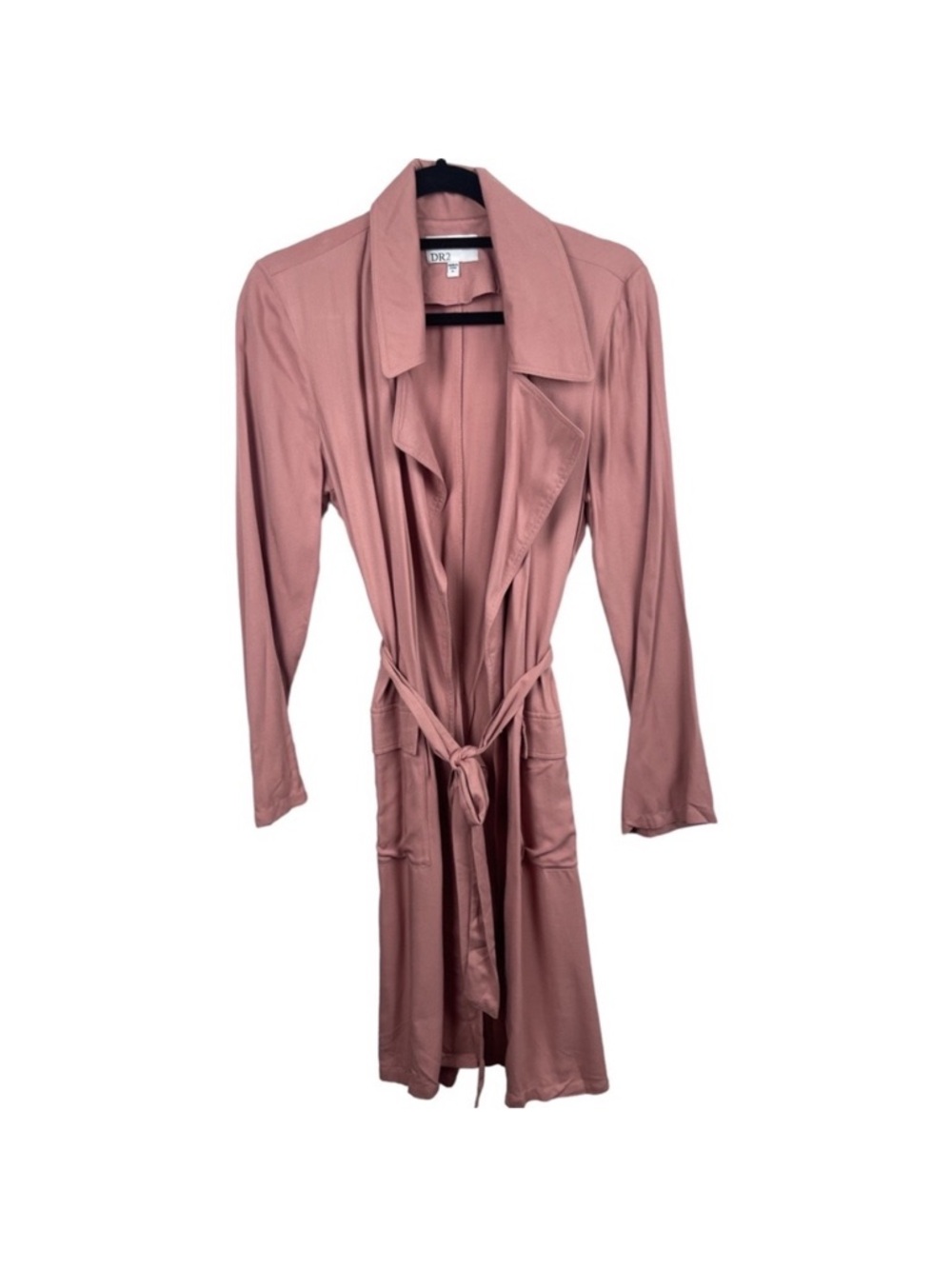 Long tie waist Blush Duster cover up/jacket sz S